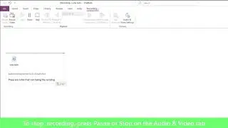 Recording and Typing Sync in OneNote