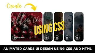 Animated accordion / cards using  #html and #css