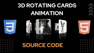 Create Stunning 3D Rotation Cards Animation with CSS | CSS Tutorial