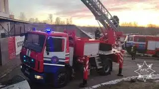 В Витебске горит торговый центр 