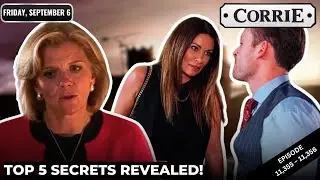 Top 5 Coronation Street Secrets Revealed in Episode 11,357 & 11,358 Spoilers for 6th September 2024