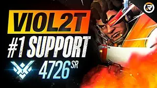 BEST OF VIOL2T - RANK #1 SUPPORT GOD || Overwatch Viol2t Montage (OW Violet Montage)