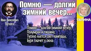 Помню — долгий зимний вечер... Бунин И. А. (Помню — долгий зимний вечер, Полумрак и тишина...)