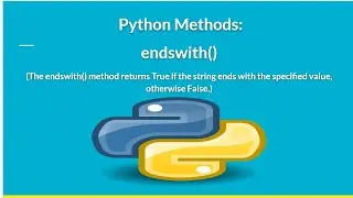 #python #function #method  Python String endswith() Method Part-3