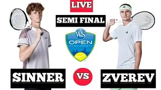 Jannik Sinner vs Alexander Zverev - Cincinnati Open 2024 - Semi Final - AOT2 - Live