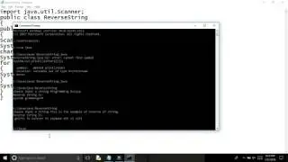 Java:Program for reverse a string.[CMD]