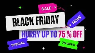 Black Friday plugin sale - best offer harry up to 75% OFF