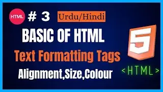 HTML text formatting tags I HTML Basics I Short Tutorial