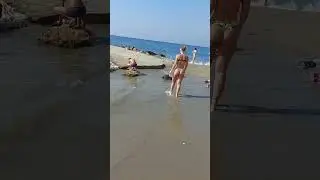 Turkey. Alanya. Beach. Beautiful girl.