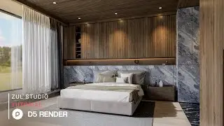 D5 Render realistic interior rendering tutorial | Bedroom 113