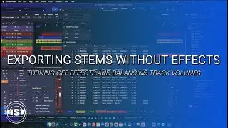 Studio One 6:  Exporting Stems Without Effects - Home Studio Trainer