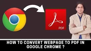 How to convert webpage to pdf in google chrome ?