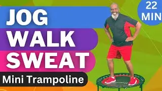 Jog Walk & Burn Fat on a Mini Trampoline! Exciting Fitness Fun!