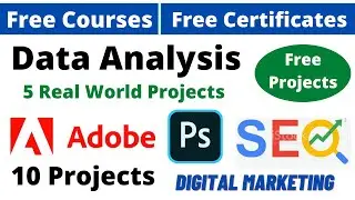 Udemy Free Certificate Courses 5 Real World Python Projects | Photoshop 10 Projects Online Classes