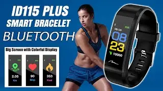 Smart band ID115 I SmartWatch I Heart Rate I Blood Pressure Monitor I Fitness Tracker