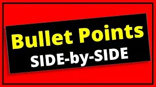 How To Put Bullet Points Side by Side In Google Docs