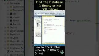 How To Check If database is empty or not sql server