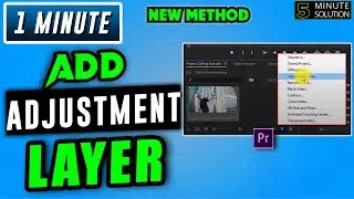 How to add adjustment layer in premiere pro 2024