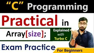 Practical in Array in C Language | Exam Preparation in C | by Rahul Chaudhary