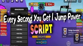 Every Second You Get 1 Jump Power script – (Auto Farm)