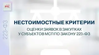 Нестоимостные критерии оценки заявок в закупках у субъектов МСП по закону 223 ФЗ