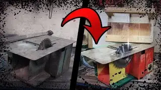 Реставрация циркулярно-фуговального станка+ изготовление подвижной каретки+заточка ножей для фугана