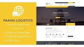 Paavai Logistics – Transport and Cargo PSD Template | Themeforest Website Templates and Themes