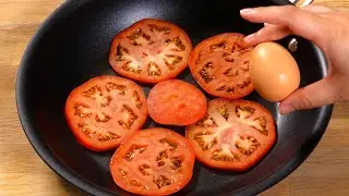 1 Tomato with 3 Eggs! Easy recipe perfect for breakfast! Simple and delicious recipe!