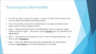 Microbiology: Genetics part 1