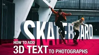 How to add 3D text to photographs