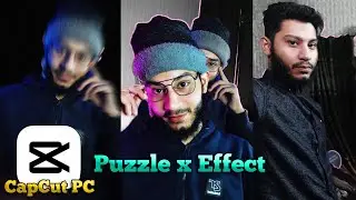 Photo Puzzle X Effect  CapCut PC Tutorial | Cut Out Effect CapCut PC | Video Editing Tutorial