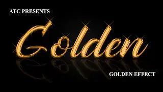 Golden Text Effect photoshop | Real Gold Text in Photoshop | How to Create Gold Text | Gold Text