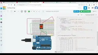 arduino up down counter by using tinkercad