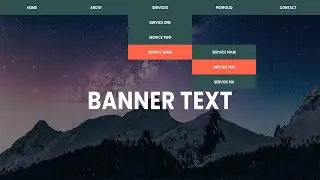 Dropdown Navigation Menu using Flexbox | CSS Flexbox Layout