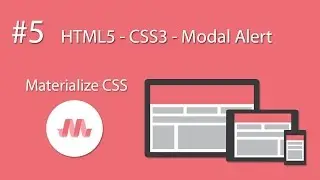 HTML5 - CSS3 - Material Design - Materialize CSS - #5 Modal Alert - Basic