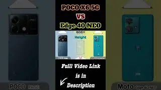 Poco X6 vs Moto Edge 40 Neo  |  #7sgen2vs7030 #antutu #geekbench #edge40neo #pocox65g  #x6pro#shorts