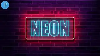 Howto Make Neon Glowing Text Logoin Pixeihab || Create Glowing Neon Text ||