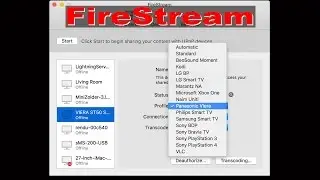 FireStream UPnP/DLNA server software for Mac