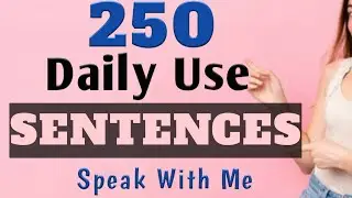 Daily Use English Sentences |Spoken English Learning Video| How to Learn English Speaking Easily