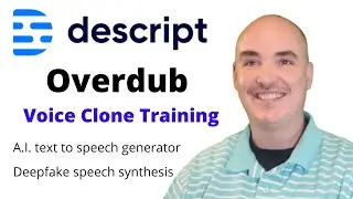 Descript Overdub AI Voice Clone Training - ai text to speech generator Deepfake speach synthesis