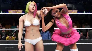 FULL MATCH - Asuka vs. Ariana Grande - WWE 2K20 - Royal Girl Fights 💖