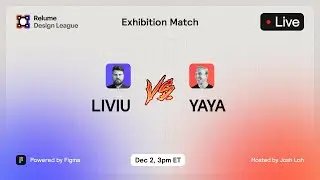 RDL Exhibition: Yaya vs Liviu | Web Design Esports in Figma