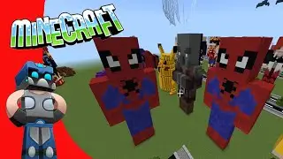 Minecraft Tutorial Spiderman Skin - Como hacer a Spiderman en Minecraft