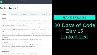 Linked List || HackerRank || Day 15 || Python