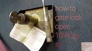 how to gate lock opne without key #lock