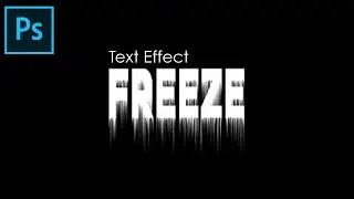 Freeze Text Effect in Adobe Photoshop | @BSMpictures|  #shorts