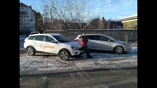 Лада Веста СВ Кросс (LADA Vesta SW Cross) vs Ford Focus 2012г универсал б/у. 