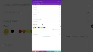 Rating Stars Design Tab Settings For Divi Testimonial Form