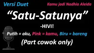 HIVI! - Satu-Satunya (Part Cowok Only - Duet With Me) | Cover | Kamu jadi Nadhia Aleida 💖