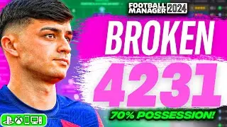 The BEST Possession FM24 Tactic (70% Possession!) | FM24 Best Tactics